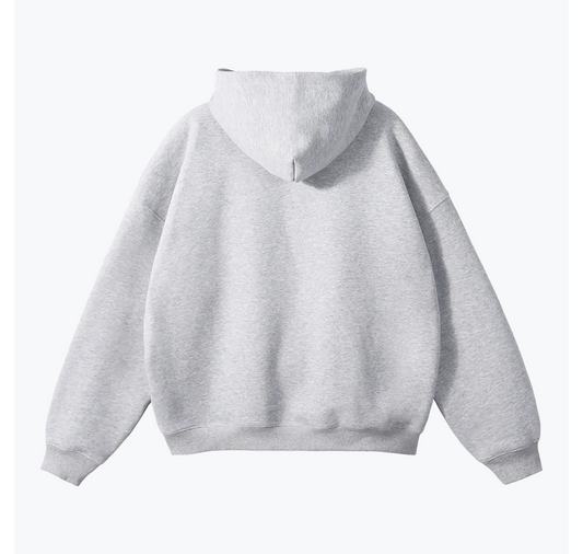 "38" HEAVYWEIGHT LEOPARD HOODIE - GREY