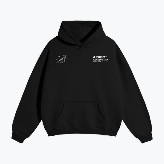 "NEW YORK" HEAVYWEIGHT DISCO HOODIE - BLACK
