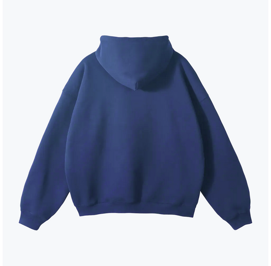 "38" HEAVYWEIGHT LEOPARD HOODIE - NAVY