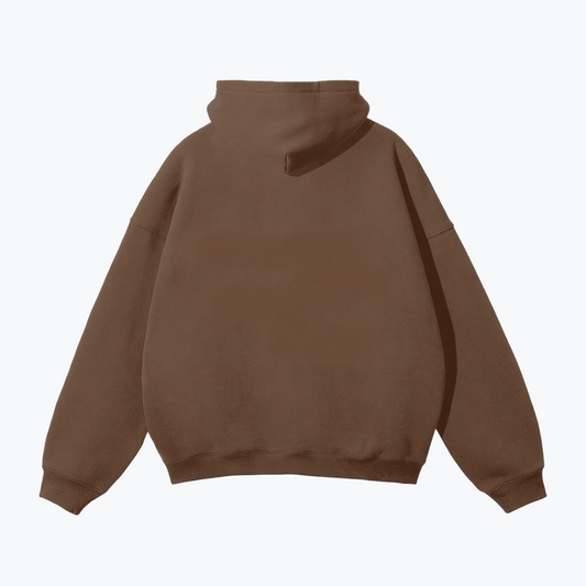 "38" HEAVYWEIGHT LEOPARD HOODIE - BROWN