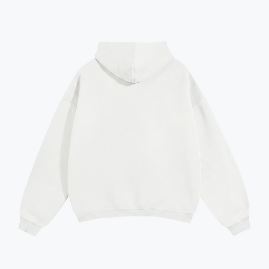 "38" HEAVYWEIGHT LEOPARD HOODIE - WHITE