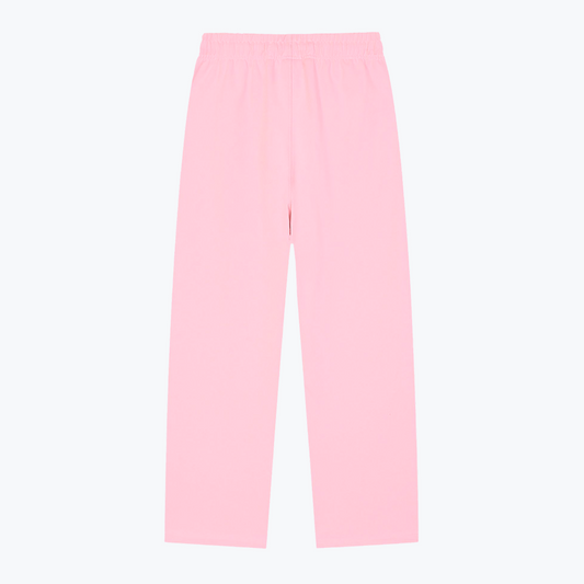 "TWIN STARS" HEAVYWEIGHT LEOPARD SWEATPANTS - PINK