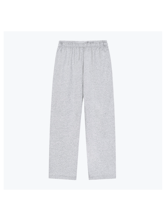 "BLONDES HAVE MORE FUN" HEAVYWEIGHT LEOPARD SWEATPANTS - GREY
