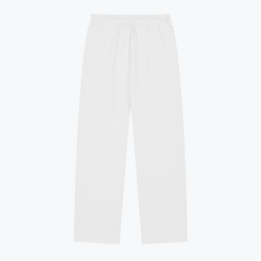 "TWIN STARS" HEAVYWEIGHT LEOPARD SWEATPANTS - WHITE
